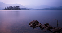 Derwent Water. A spirit level ensures the horizon is correct for a restful image like this.