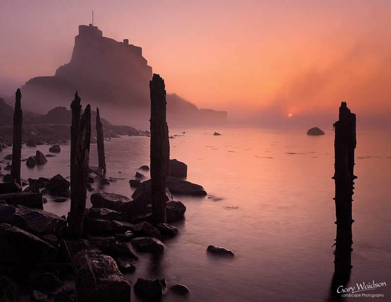 Lindisfarne Castle Sunrise. Fine Art Landscape Photography by Gary Waidson