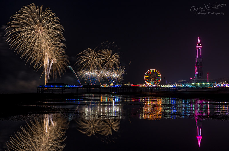 Blackpool Fireworks - Fine Art Landscape Photography by Gary Waidson