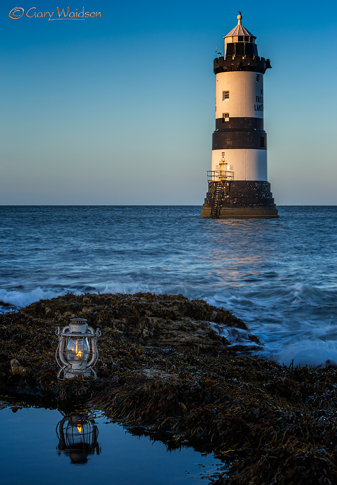 Lantern on the Shore at Penmon Point - Fine Art Landscape Photography by Gary Waidson