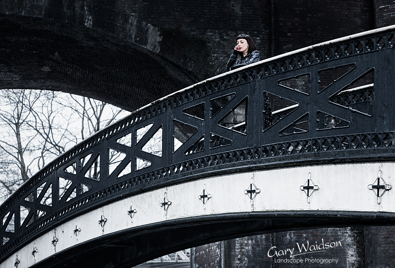 Laura on the Bridge.  Photography by Gary Waidson