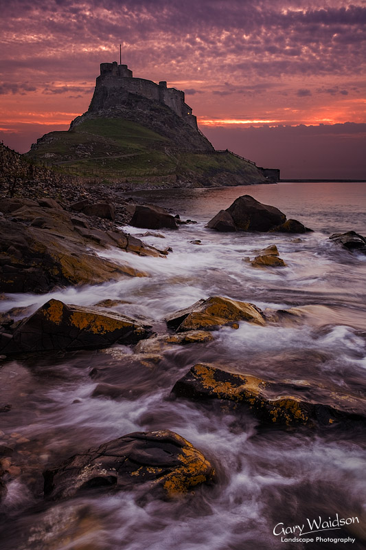 Lindisfarne Castle. Northumberland. Landscape photography by Gary Waidson.