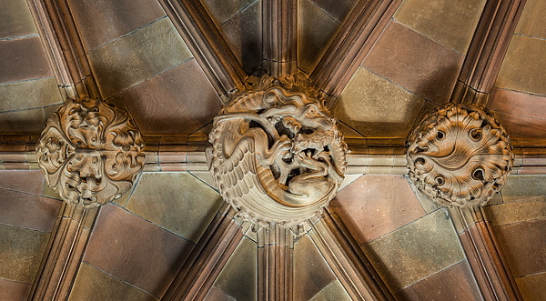 John Ryland's Library, Roof-Bosses. Fine Art Photography by Gary Waidson