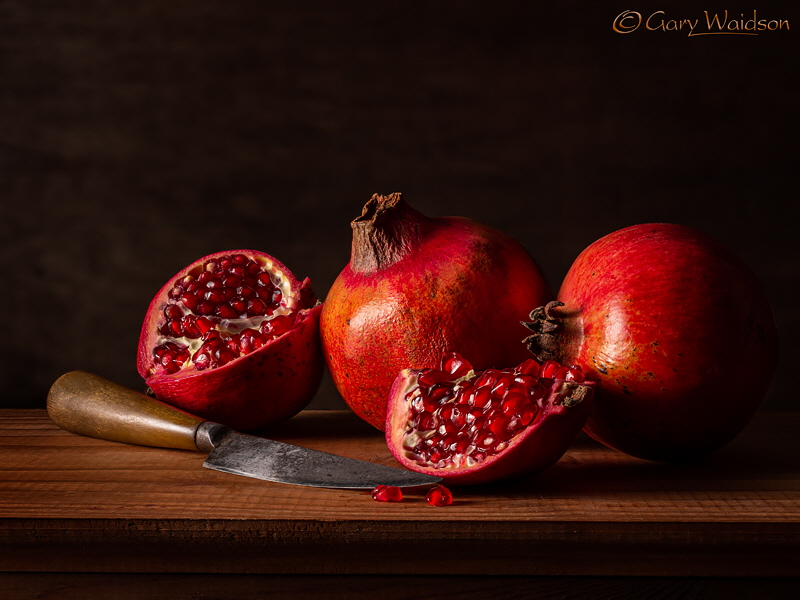 Pomegranates - Waylandscape. Fine Art Photography by Gary Waidson